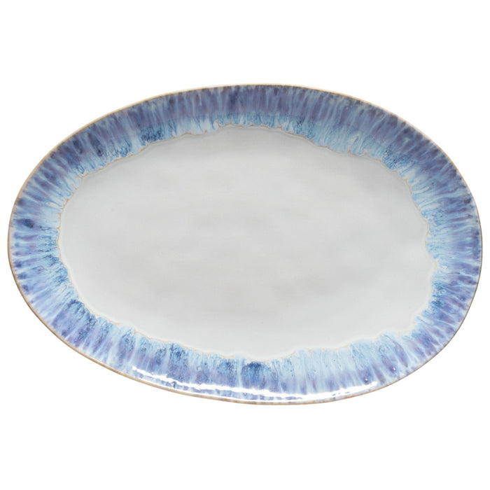 Platter Lg Oval Brisa Blue