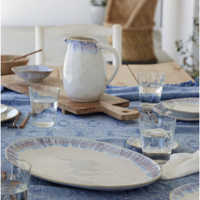 Platter Lg Oval Brisa Blue