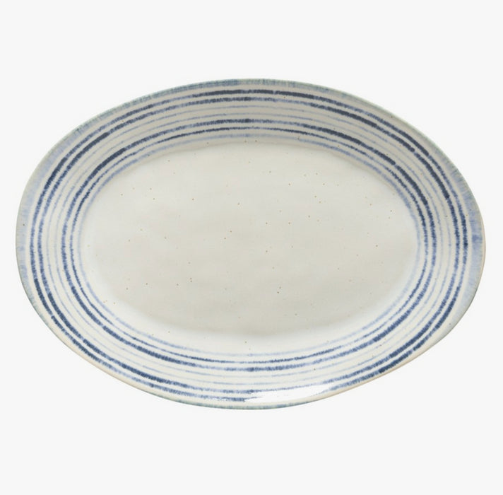 Platter 16 Oval Nantucket White