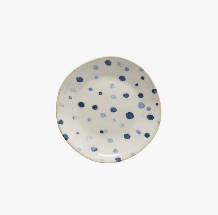 Plate Salad/Dessert Nantucket Dots White