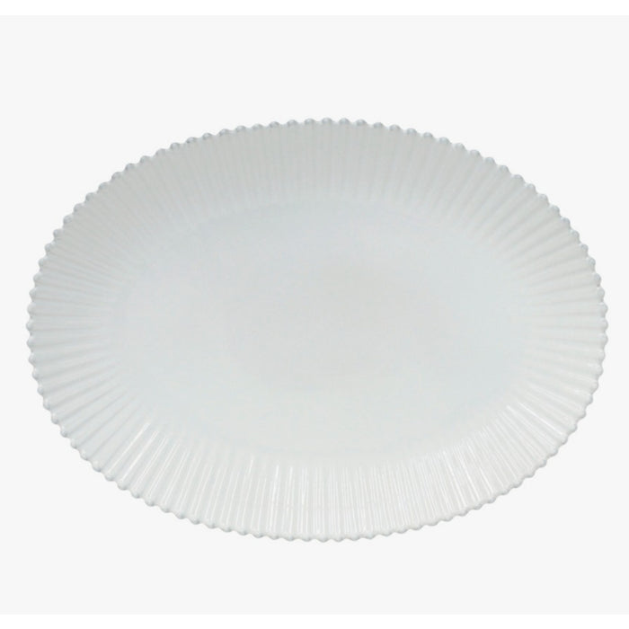 Platter 20 Oval White Pearl