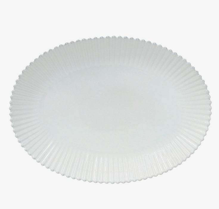 Platter 20 Oval White Pearl