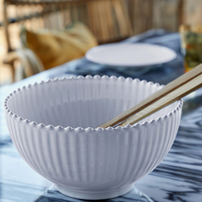 Bowl 11 Serving White Pearl