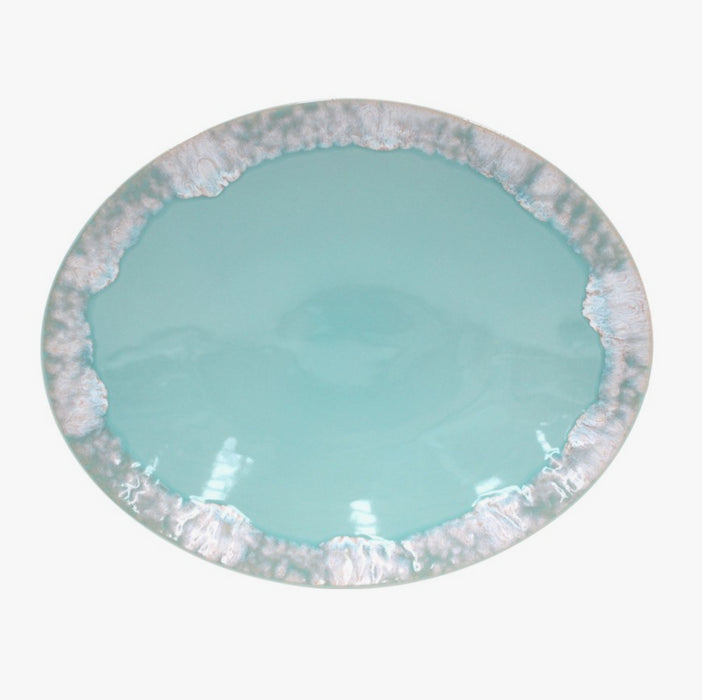 Platter Oval Taormina Aqua