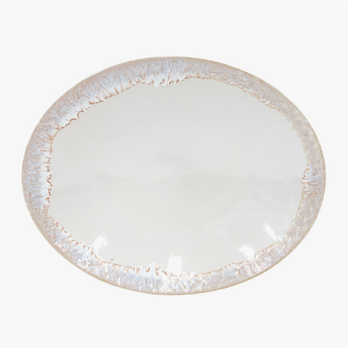 Platter Oval Taormina White