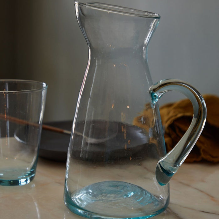 Pitcher 51oz Recycled Glass Tosca