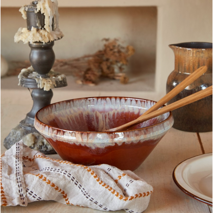 Bowl Serving Poterie Latte Lg