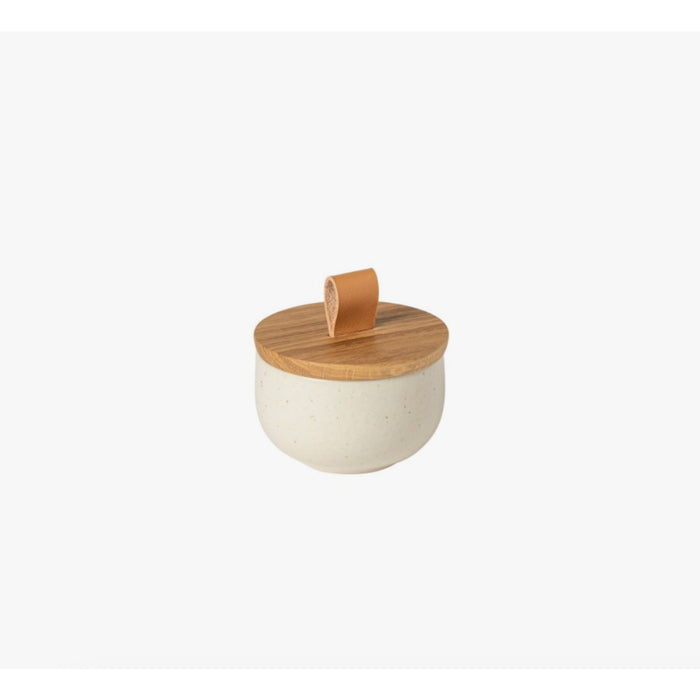 Salt Cellar w/Oak Lid Vanilla Pacifica
