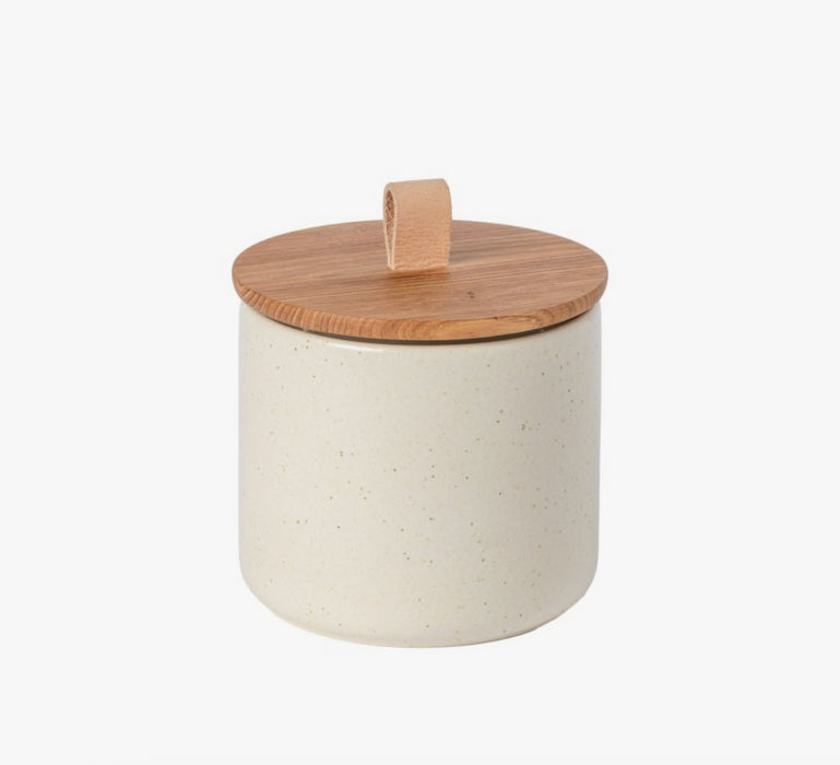 Canister Pacifica Vanilla w/ Oak Lid Med