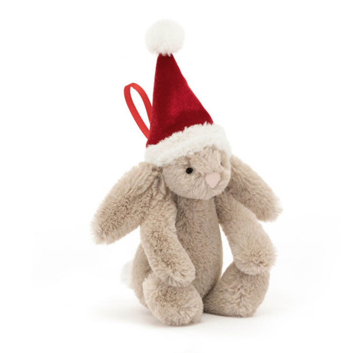 Bashful Christmas Bunny Decoration