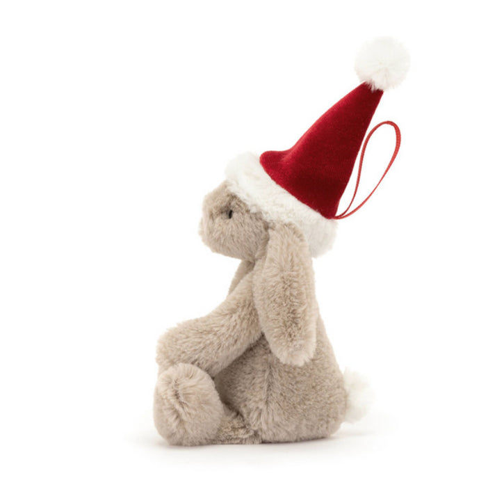 Bashful Christmas Bunny Decoration