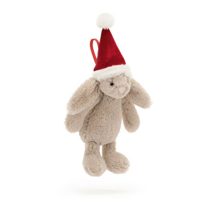 Bashful Christmas Bunny Decoration