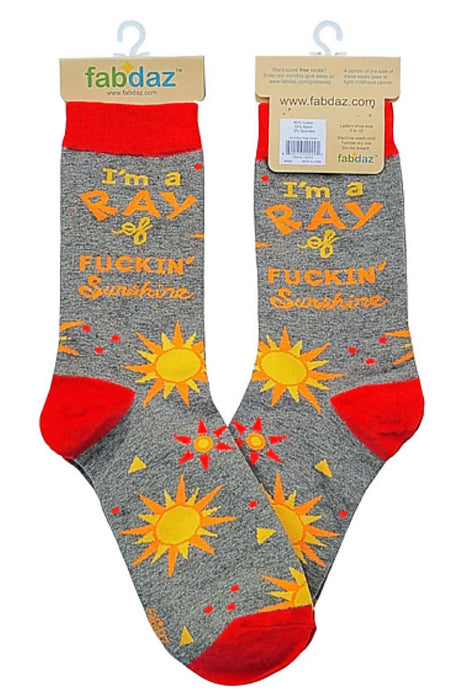 Socks  I'm a Ray of F*****' Sunshine