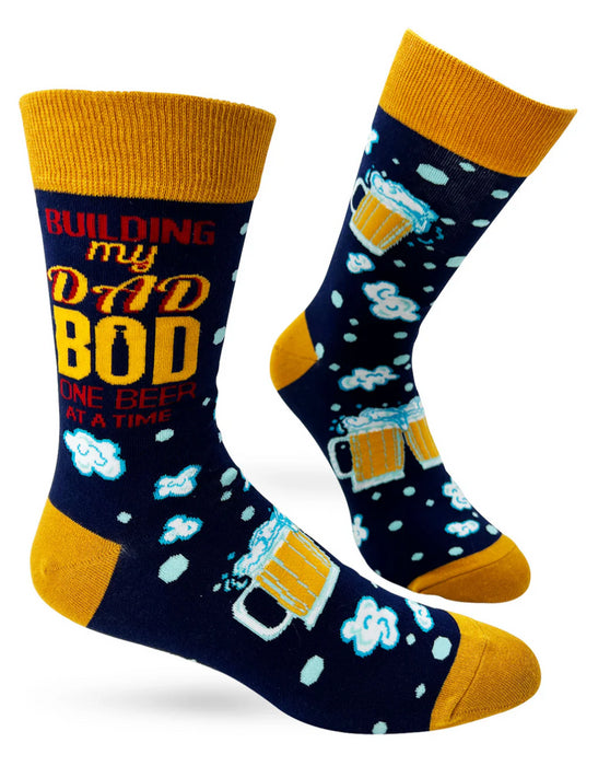 Socks Build Dad Bod 1 Beer