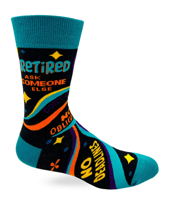 Socks Crew Men's Retired Ask Someone Else