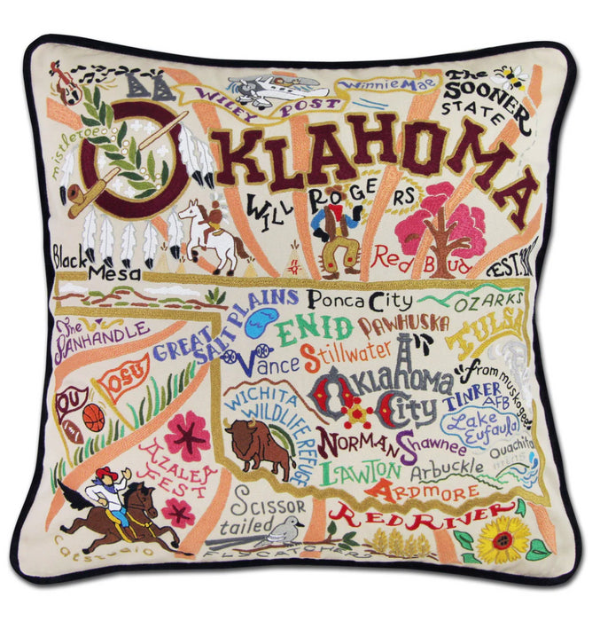 Pillow Oklahoma Black Piping (Assorted 5)