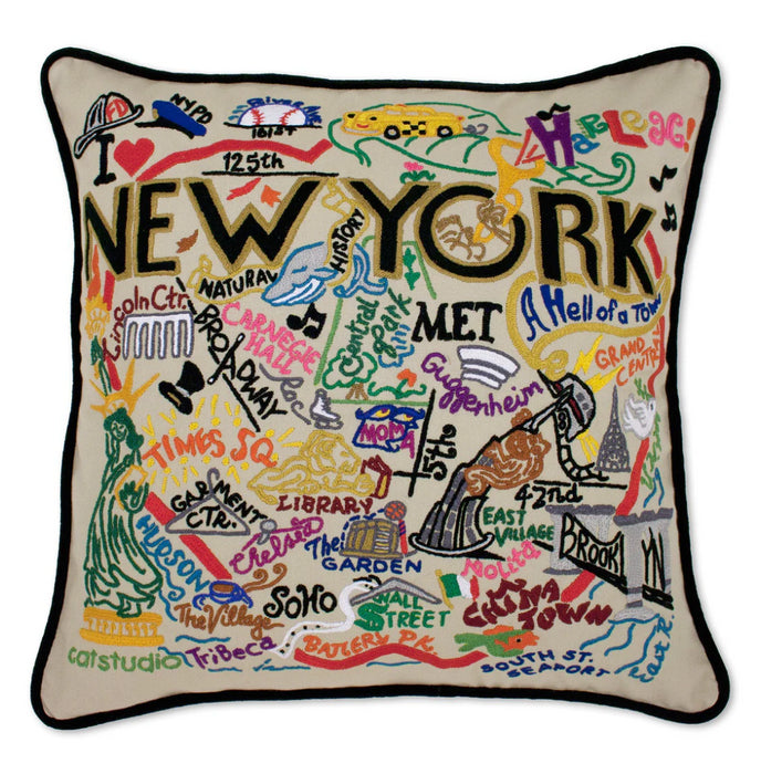 Pillow New York City Black Piping (Assorted 5)