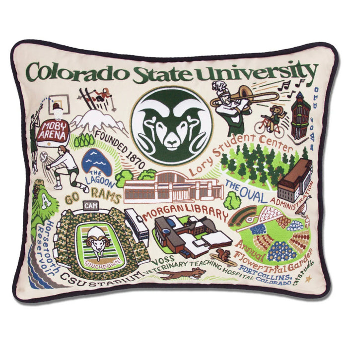 Pillow Embroidered Colorado State University