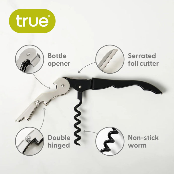 Corkscrew Waiters Dbl Hinged Teal