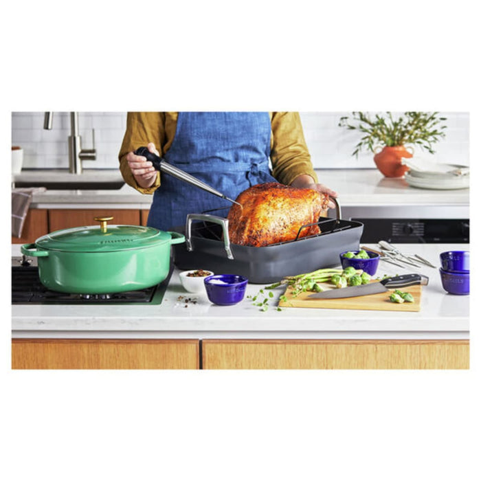 ZWILLING Motion Hard Anodized 16 x 14" Aluminum Nonstick Roaster Pan w/ Rack & Tools