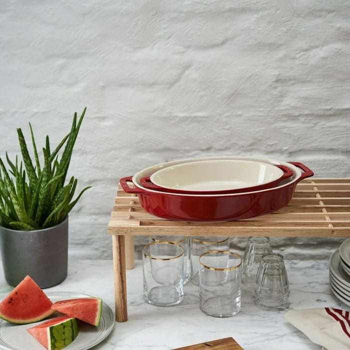 Dish Baking Staub Cherry Oval 2pc