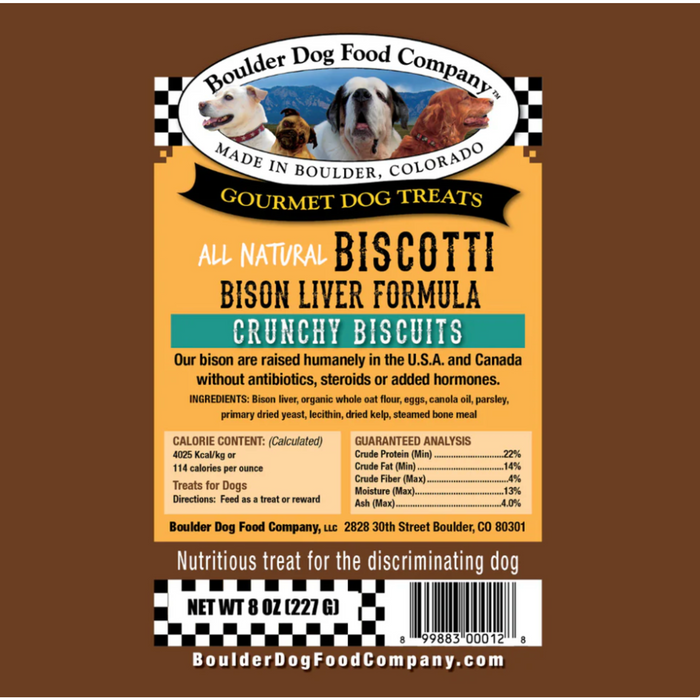 Liver Biscotti Bison 8oz