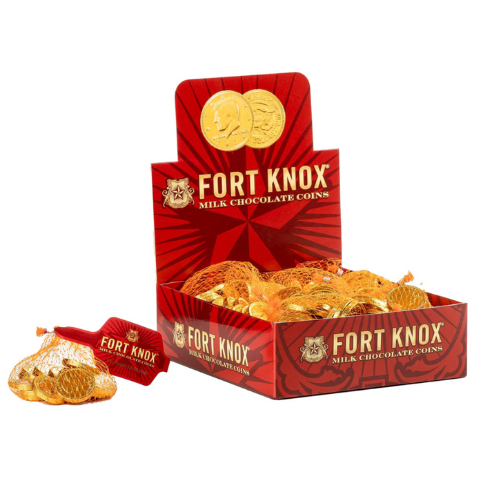 Ft Knox Milk Choc Coin Mesh Bag 1.5
