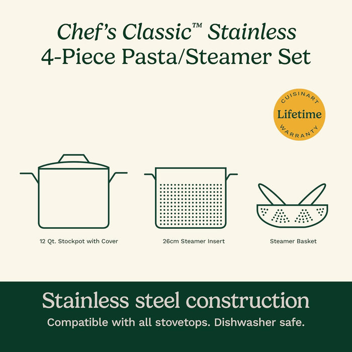 Pasta/Steamer 12 Qt Chef's Classic