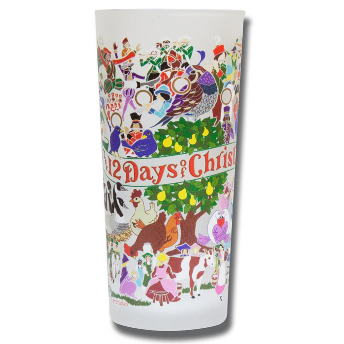 Glass 12 Days of Christmas