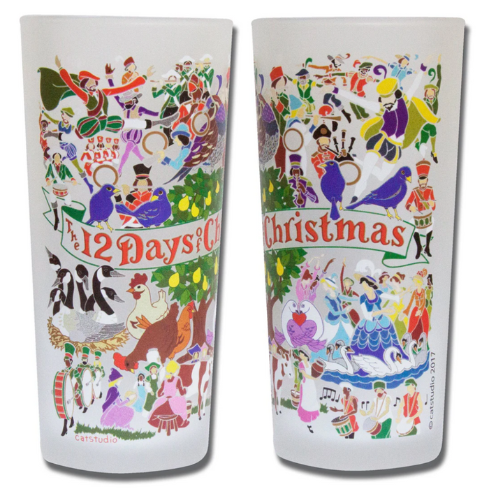 Glass 12 Days of Christmas