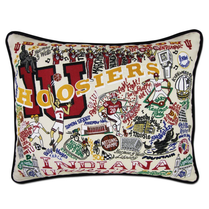 Pillow Embroidered Indiana University
