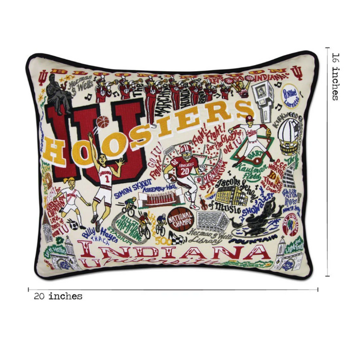 Pillow Embroidered Indiana University