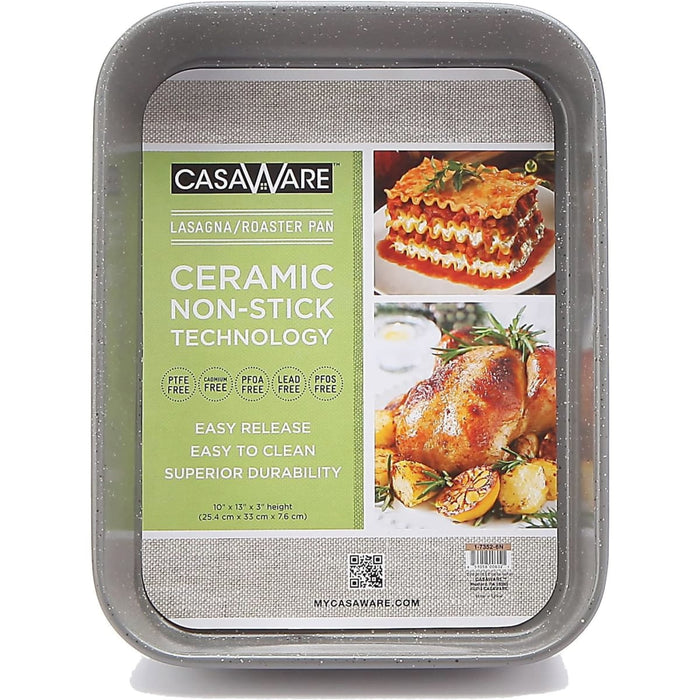 Roaster Pan 13" x 10" x 3" Silver