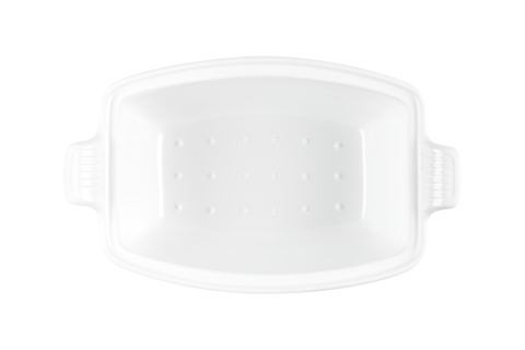 Baker 4.5 Qt Deep Rect Covered White