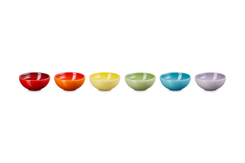 Bowl S/6 Pinch Multi Color
