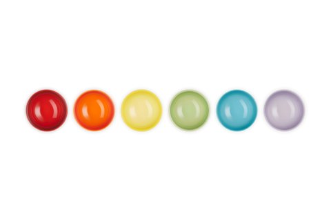 Bowl S/6 Pinch Multi Color