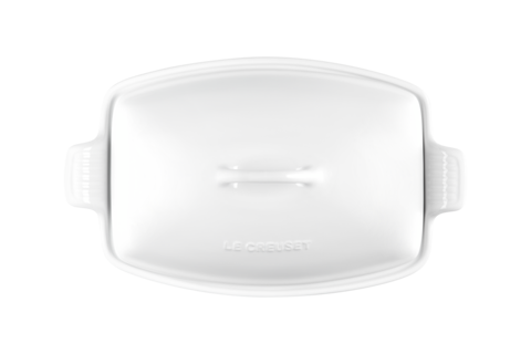 Baker 4.5 Qt Deep Rect Covered White
