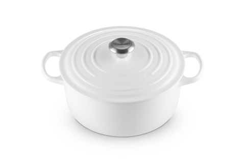 French Oven 5.5Qt White