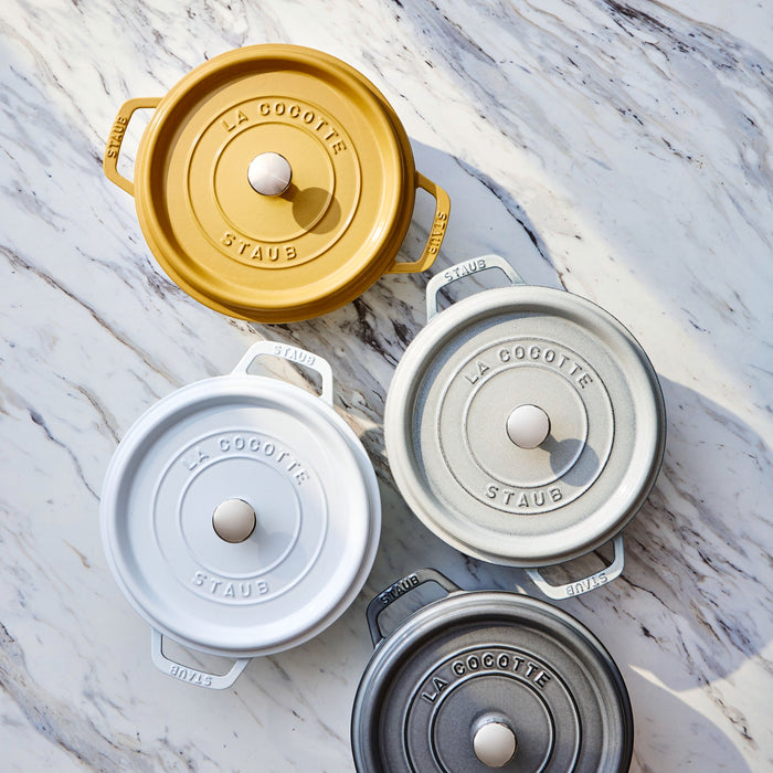 Staub Cast Iron 4-qt Dutch Oven - Citron