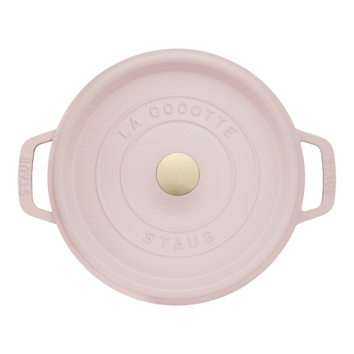 Staub Cast Iron 4-qt Round Dutch Oven - Peony Pink