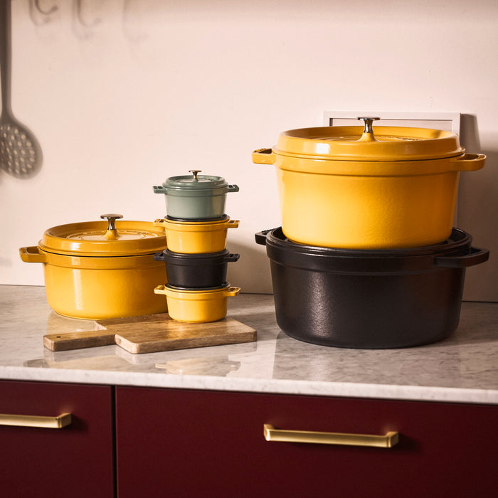 Staub Cast Iron 4-qt Dutch Oven - Citron