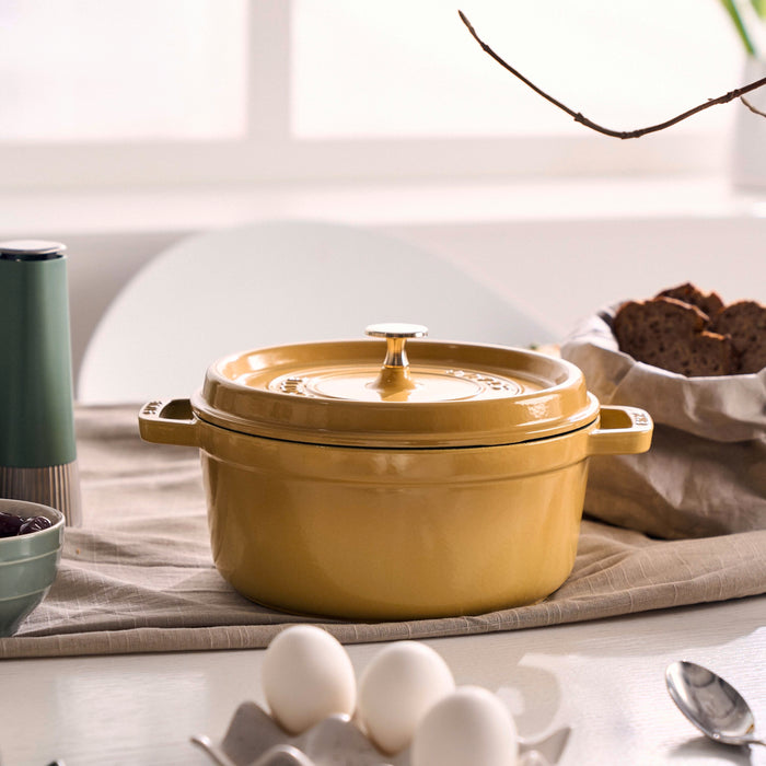 Staub Cast Iron 4-qt Dutch Oven - Citron