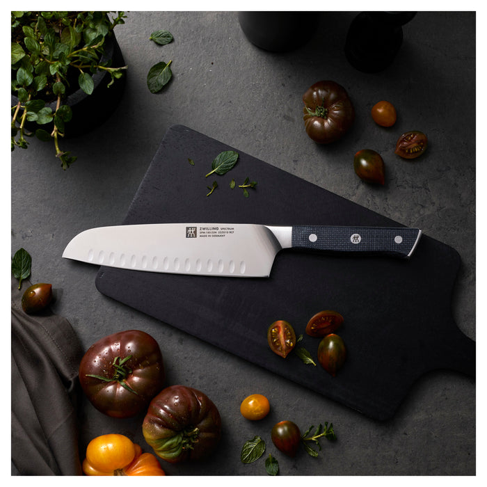 Knife 7" Santoku w/ Hollow Edges Spectrum