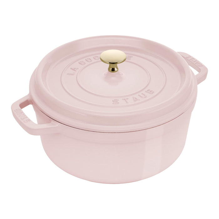 Staub Cast Iron 4-qt Round Dutch Oven - Peony Pink