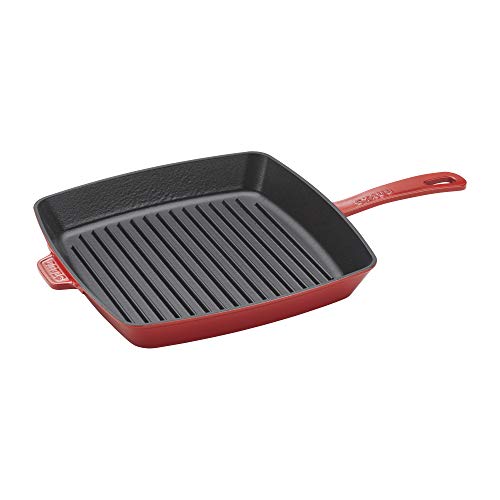 Staub Pan Grill 12 Cast Iron Cherry