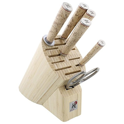 Block Set Knife 7pc Miyabi Brown