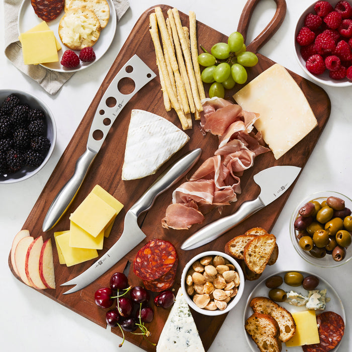 3-pc Stainless Steel Cheese Knife Set