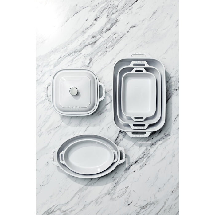 Bakeware S/2 White Oval
