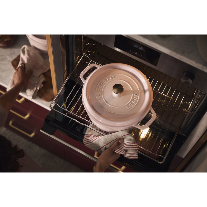 Staub Cast Iron 4-qt Round Dutch Oven - Peony Pink