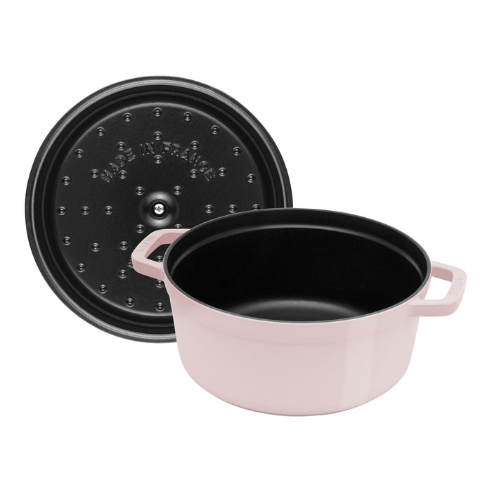 Staub Cast Iron 4-qt Round Dutch Oven - Peony Pink